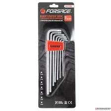 Набор ключей TORX Г-образных экстра длинных с отверстием 7пр.(Т10Н,Т15Н,Т20Н,Т25Н,Т27Н,Т30Н,Т40Н) в F5071TXL FORSAGE