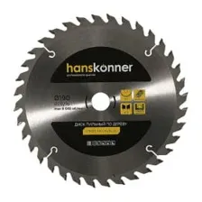 Пильный диск Hanskonner H9022-190-20/16-36