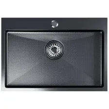 Мойка кухонная Mixline Pro 552937 (черный графит, с сифоном)