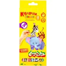 Набор цветных карандашей Каляка-Маляка КТКМ12А (12цв)