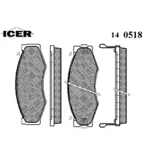 Тормозные колодки дисковые передняя ось ICER 140518