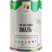 Эмаль Lida Люкс ПФ-266 (900г, терракотовый)