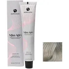 Крем-краска для волос Adricoco Miss Adri 10.1 (100мл, платиновый блонд пепельный)