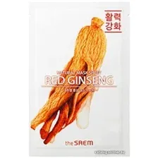 Тканевая маска The Saem Маска для лица тканевая Natural Red Ginseng (21 мл)