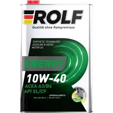 Моторное масло ROLF Energy 10W-40 SL/CF 1л