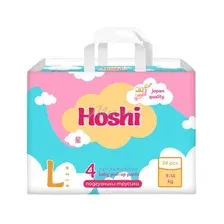 Детские подгузники-трусики HOSHI, размер L 4, 34 шт