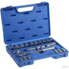Набор трещотка с головками Tundra 881875 (21 предмет)