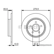 Тормозной диск Bosch 0986479S49
