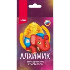 Набор для выращивания кристаллов Lori Алхимик. Объемные животные. Красный слоник / Крп-009