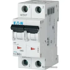 Выключатель автоматический Eaton PL6 2P 63А С 6кА 2M 286573