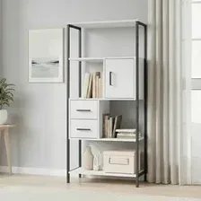 Стеллаж Mio Tesoro Cool Joy Loft (белый/черный)