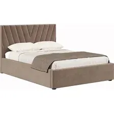 Кровать Хочу Домой Палермо 140x200 (какао велюр 019)