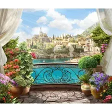 Фотообои листовые Citydecor Вид из балкона (300x254)