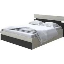 Кровать PROxSON Milton с ПМ 120x190 (ясень шимо светлый/черный)