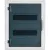 Бокс пластиковый Elektro-Plast Eco Box 2x12M, N/PE 3x 2x16+7x10mm2, дымчатая пласт. дверь, белый RAL9003, 430x350x95mm, IP40