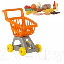 Тележка игрушечная Стром Для супермаркета с продуктами / У999