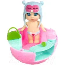 Кукла с аксессуарами Bondibon OLY в шапочке-ушанке с животным / ВВ3890