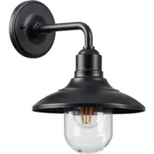 Уличный светильник Odeon Light Campa, Nature ODL22 567, 4965/1W, черный/стекло