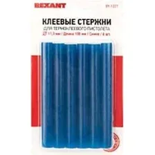 Клеевые стержни Rexant 09-1227 (6 шт, синий)