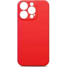 Чехол-накладка BoraSCO Microfiber Case для Apple iPhone 14 Pro / 70808 (красный)