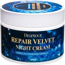 Крем для лица Deoproce Repair Velvet, ночной, 100 г