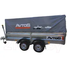 Прицеп для автомобиля Avtos А25М2В (2500x1300x300, R13, ресс. AL-KO, тент 400мм, 2ос)