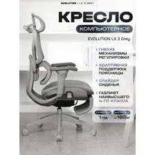 Кресло компьютерное EVOLUTION LX 3 Grey