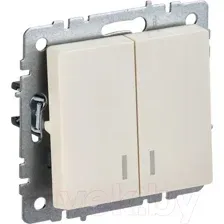 Выключатель IEK Brite BR-V20-1-10-K10 (бежевый)