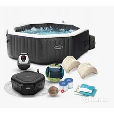 Надувной бассейн Intex Jet & Bubble Deluxe 28462 (218x71) с джакузи