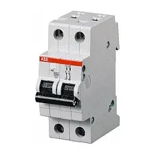 Выключатель автоматический ABB S 202 2P С 1А 6кА 2M 2CDS252001R0014