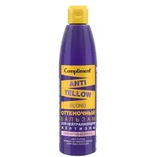 Бальзам для волос Compliment Anti-Yellow Blond оттеночный клубничный блонд 300мл