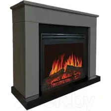 Каминокомплект Смолком Detroit MB/JUP/SYM26 Jupiter FX N Black (серый графит/черный)