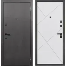 Входная дверь Guard 96x205x7 правая (серебристый/белый матовый)