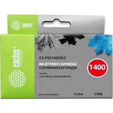 Картридж CACTUS CS-PGI1400XLC (аналог Canon PGI-1400XL C)