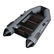 Моторная лодка Vivax Т280 с полом-книгой (без киля, серый/черный)