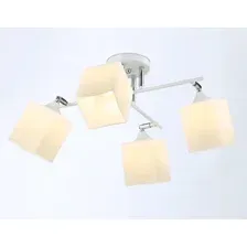 Люстра Ambrella TR303083/4 WH/CH/FR (белый/хром/белый матовый)