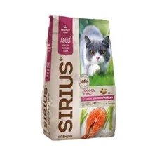 Корм для кошек Sirius Лосось и рис, 10 кг