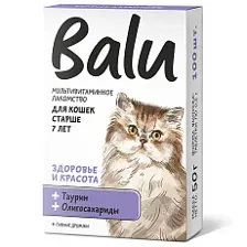 BALU Здоровье и красота Лакомство мультивитаминное для кошек 100 таб