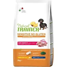 Сухой корм для собак Trainer Sensitive No Gluten Mini Adult with Rabbit (для взрослых мелких пород с чувствительным пищеварением с кроликом) 2 кг