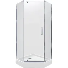 Душевой уголок Triton Дека 100x100 (хром, с поддоном)