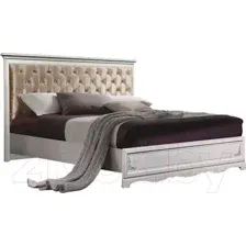 Полуторная кровать Гомельдрев Лолита ГМ 8804-01 140x200 (дуб/альпийский дуб)