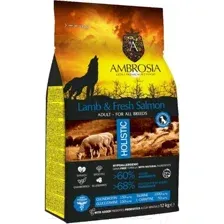 Сухой корм для собак Ambrosia Grain Free для всех пород с ягненком и лососем / U/ALS12 (12кг)