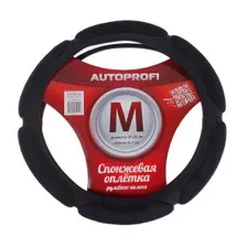 Оплетка на руль Autoprofi SP-5026 BK M