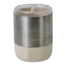 Стакан для зубной щетки и пасты Primanova Lima XL M-SA08-09 (бежевый)