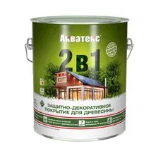 Пропитка защитно-декоративная РОГНЕДА Акватекс 2 в 1 тик 2,7 л