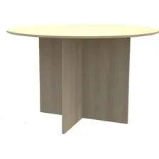 Офисный стол для переговоров МДК СП-К круглый 1200x1200x750 (дуб млечный)