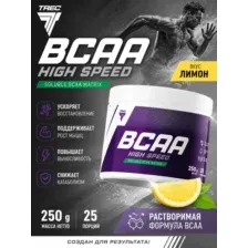 BCAA Trec Nutrition BCAA High Speed (лимон, 250 г)