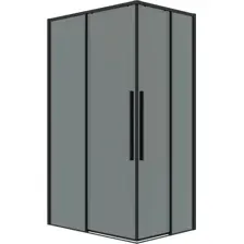 Душевой уголок Grossman Galaxy 90x70x195 300.K33.01.9070.21.10 (черный матовый/тонированное стекло)