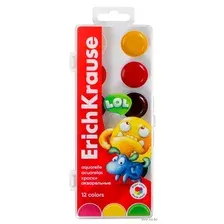 Краски акварельные Erich Krause Jolly Friends 61366 (12 цв)
