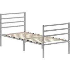Кровать Домаклево Металика Г4+Г3 90х200 (серый)